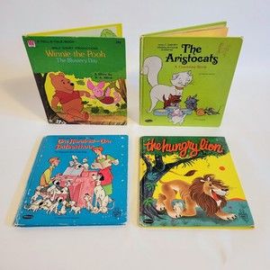 Vintage Tell-A-Tale Whitman Hardcover Childrens Fairy Tale Books. Lot of 4.